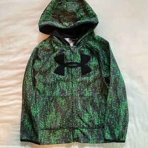 Under Armour boys Green and Black Hoodie